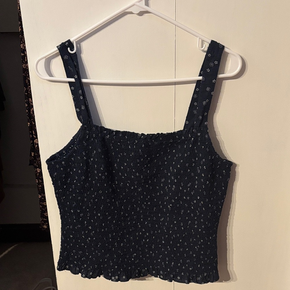 Madewell Blue Floral Top